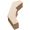 Ekena Millwork 5-inch W x 18-inch D x 24-inch H Monterey Rough Cedar Woodgrain TimberThane Knee Brace, Primed BRCUR05X18X24MONRCPR - alternate 2